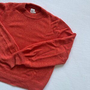 Helsa - Lynnea Crew Pullover - Orange - Size S